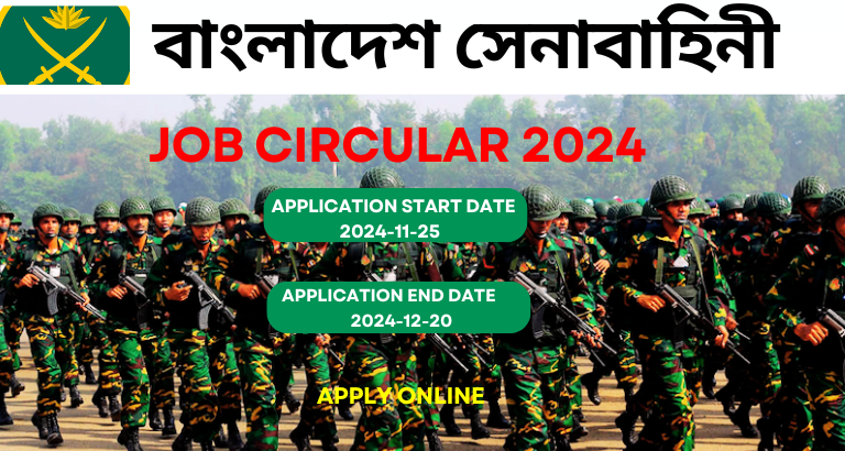 Army Job Circular 2024 | সেনাবাহিনীতে নিয়োগ বিজ্ঞপ্তি