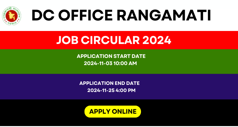 DC Office Rangamati Job Circular 2024