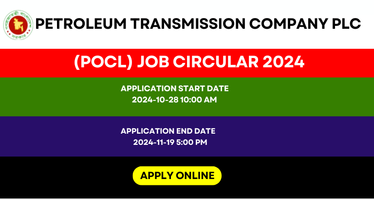 Petroleum Transmission Company PLC (POCL) Job Circular 2024