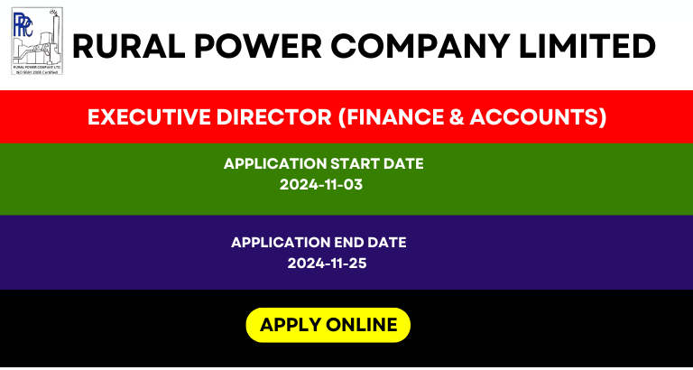 Rural Power Company Limited (RPCL) Job Opportunity: Executive Director (Finance & Accounts)