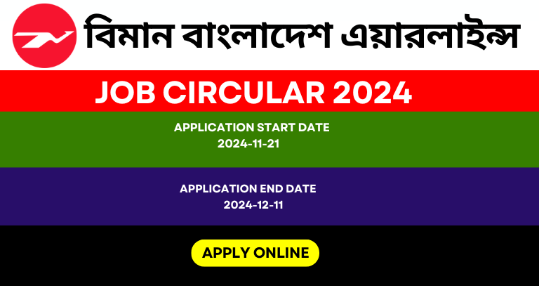 বিমান বাংলাদেশ এয়ারলাইন্স চাকরি ২০২৪: আবেদন পদ্ধতি ও যোগ্যতা